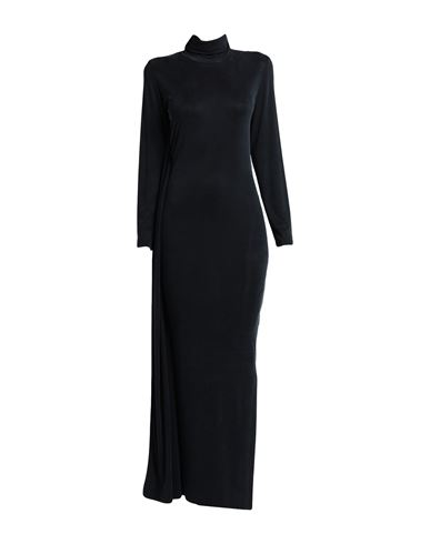 Mm6 Maison Margiela Woman Maxi Dress Lead Size M Cupro, Elastane In Grey