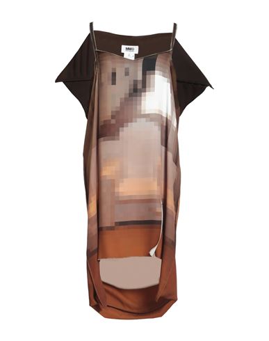 Mm6 Maison Margiela Woman Short Dress Military Green Size 8 Polyester