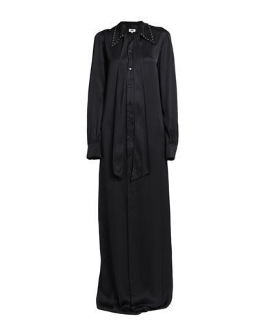 Mm6 Maison Margiela Woman Long Dress Black Size 6 Viscose