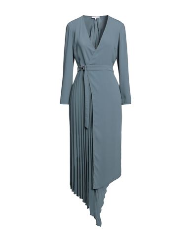 Patrizia Pepe Woman Midi Dress Grey Size 10 Polyester