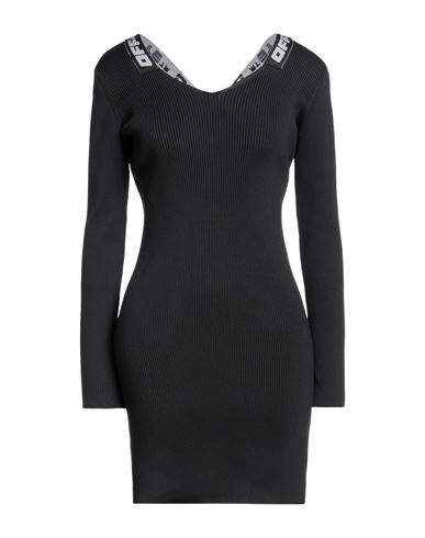 Off-white Woman Mini Dress Black Size 6 Polyester, Polyamide, Elastane