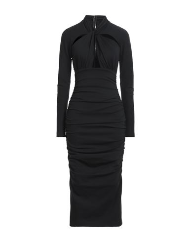 Dolce & Gabbana Woman Midi Dress Black Size 6 Viscose, Polyamide, Elastane