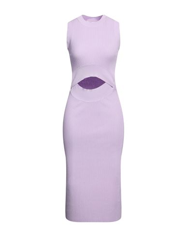 Vicolo Woman Midi Dress Lilac Size Onesize Viscose, Polyester In Purple