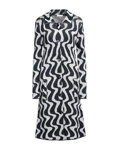 Siyu Woman Midi Dress Midnight Blue Size 4 Viscose, Metallic Fiber