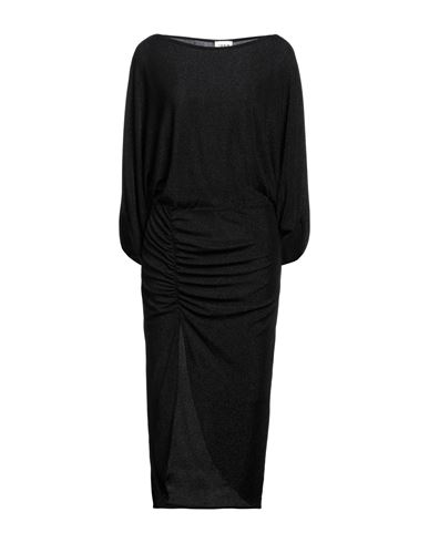 Berna Woman Midi Dress Black Size S Nylon, Metal, Elastic Fibres