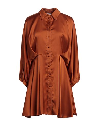 Berna Woman Short Dress Orange Size L Polyester
