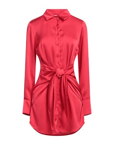 Berna Woman Short Dress Red Size L Polyester