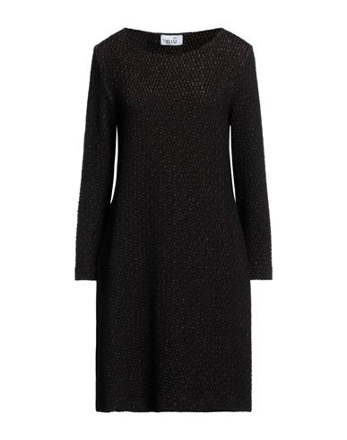 Niū Woman Midi Dress Black Size M Acrylic, Polyamide, Polyester, Elastane