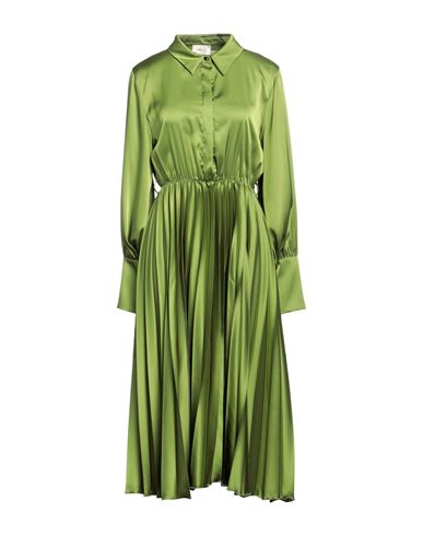 Toy G. Woman Midi Dress Military Green Size L Polyester, Elastane