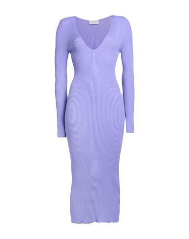Vicolo Woman Midi Dress Purple Size Onesize Viscose, Polyester