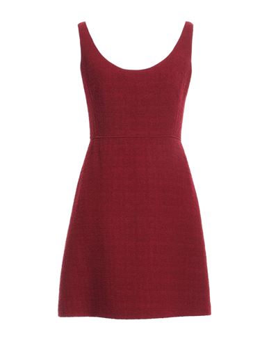 Giambattista Valli Woman Mini Dress Brick Red Size 4 Wool, Polyamide, Silk