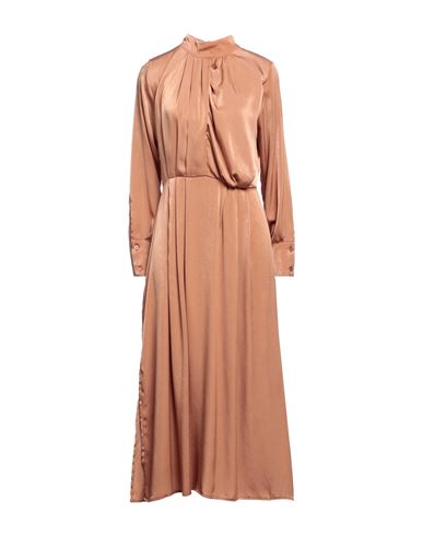 Toy G. Woman Long Dress Camel Size M Polyester In Brown