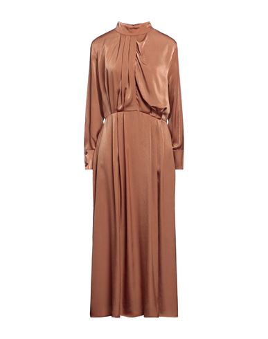 Toy G. Woman Long Dress Camel Size M Polyester In Beige