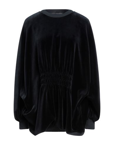 Alberta Ferretti Woman Sweatshirt Midnight Blue Size 6 Cotton, Polyester, Elastane