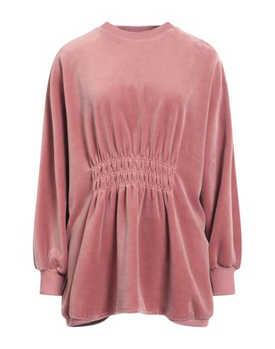 Alberta Ferretti Woman Sweatshirt Pastel Pink Size 4 Cotton, Polyester, Elastane