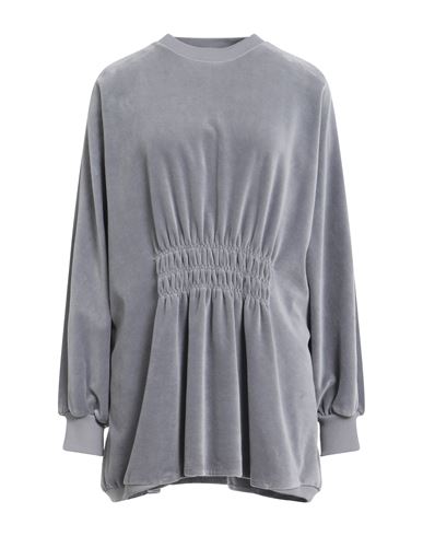 Alberta Ferretti Woman Sweatshirt Grey Size 8 Cotton, Polyester, Elastane