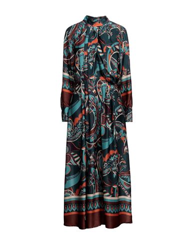 Toy G. Woman Long Dress Deep Jade Size Xl Polyester In Green