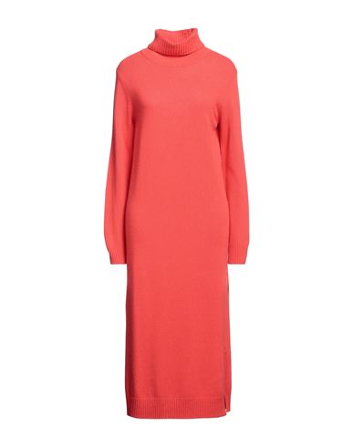 Noodle Italia Woman Midi Dress Mandarin Size M Viscose, Polyester, Polyamide