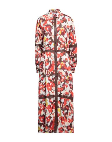 Shop Jijil Woman Maxi Dress Beige Size 8 Viscose
