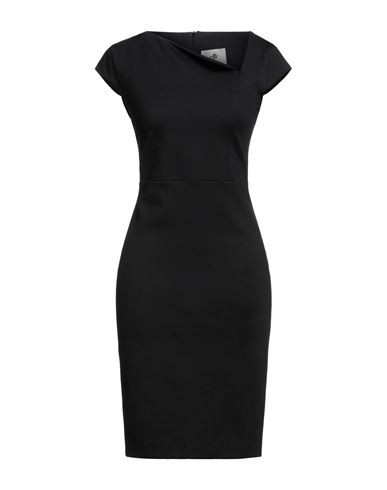 Compagnia Italiana Woman Mini Dress Dark Brown Size 8 Viscose, Nylon, Elastane In Black