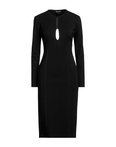 Shop Tom Ford Woman Midi Dress Black Size 6 Viscose, Polyamide, Elastane, Polyester, Polyurethane