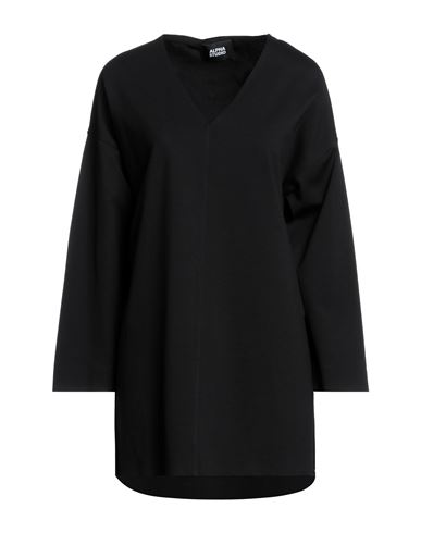Alpha Studio Woman Mini Dress Black Size 4 Viscose, Polyamide, Elastane