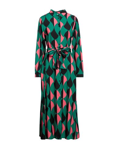 Anonyme Designers Woman Long Dress Green Size Xl Viscose