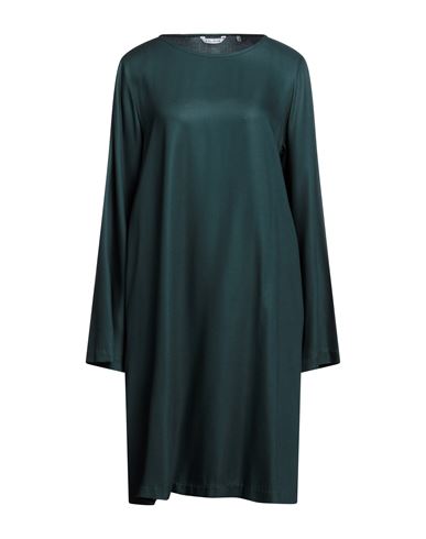 Caliban Woman Midi Dress Deep Jade Size 14 Viscose In Green