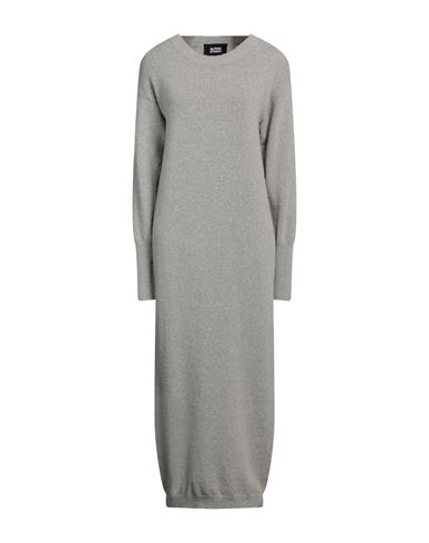 Alpha Studio Woman Maxi Dress Light Grey Size 8 Alpaca Wool, Polyamide, Cotton, Modal, Elastane