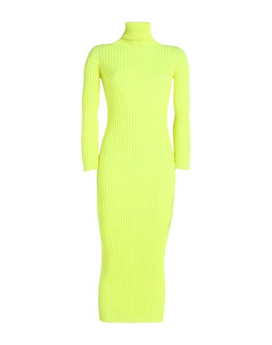 Pink Memories Woman Midi Dress Yellow Size 6 Wool