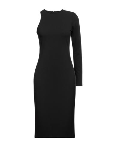 Shop Merci .., Woman Midi Dress Black Size 6 Polyester, Elastane