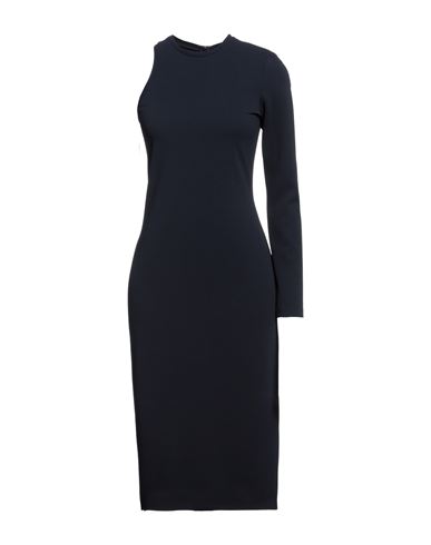 Shop Merci .., Woman Midi Dress Midnight Blue Size 2 Polyester, Elastane