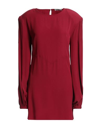 Maria Vittoria Paolillo Mvp Woman Mini Dress Garnet Size 8 Acetate, Viscose In Red