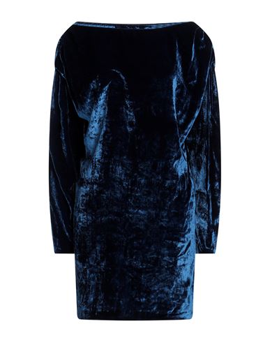 Semicouture Woman Mini Dress Blue Size 4 Viscose, Silk