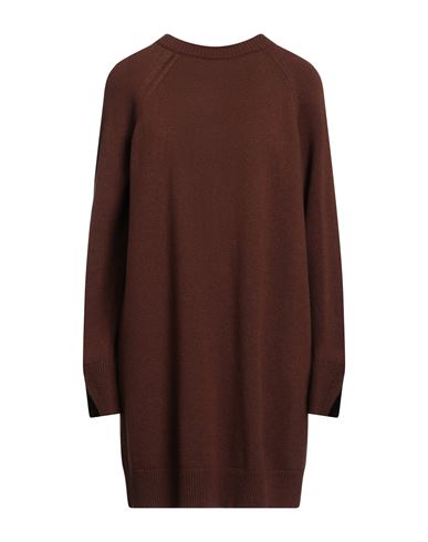 Semicouture Woman Mini Dress Brown Size M Wool, Polyamide