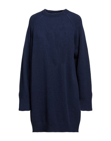 Semicouture Woman Mini Dress Navy Blue Size M Wool, Polyamide