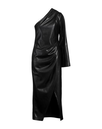 Erika Cavallini Woman Maxi Dress Black Size 8 Polyester, Polyurethane
