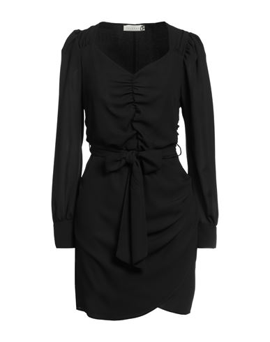 Haveone Woman Short Dress Black Size L Polyester