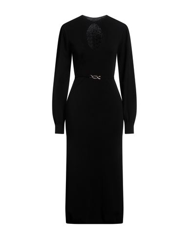 Twinset Woman Midi Dress Black Size M Viscose, Polyester