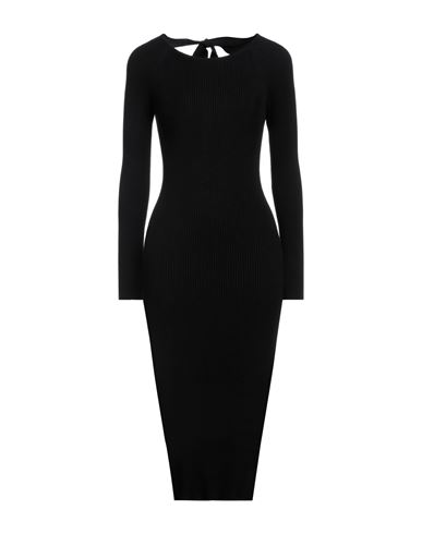 Elisabetta Franchi Woman Midi Dress Black Size 6 Viscose, Polyester, Polyamide