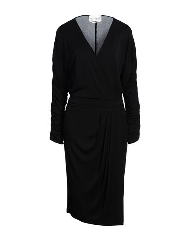 Anna Molinari Blumarine Woman Midi Dress Black Size 6 Acetate, Polyamide