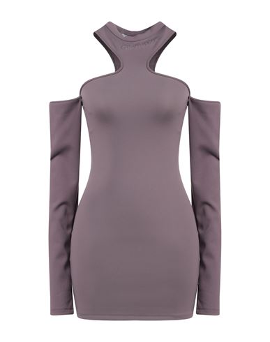Off-white Woman Mini Dress Mauve Size 4 Polyamide, Elastane In Purple