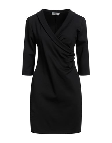 Ixos Woman Mini Dress Black Size Xl Rayon, Nylon, Elastane