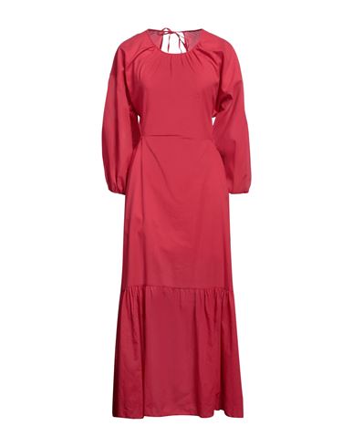 Dixie Woman Long Dress Tomato Red Size M Cotton