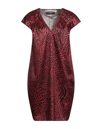 Manila Grace Woman Mini Dress Red Size 8 Polyester, Elastane
