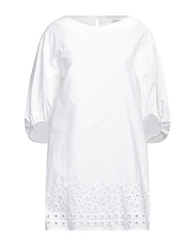 Skills & Genes Woman Mini Dress White Size 4 Cotton