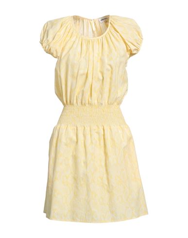Kenzo Woman Mini Dress Yellow Size 10 Acetate, Viscose, Cotton