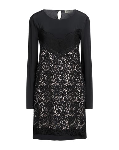Anna Molinari Woman Mini Dress Black Size 8 Acetate, Silk, Polyamide, Cotton