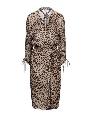 Anna Molinari Blumarine Woman Midi Dress Beige Size 12 Viscose
