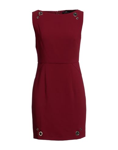 Divedivine Woman Short Dress Burgundy Size 10 Polyester In Red